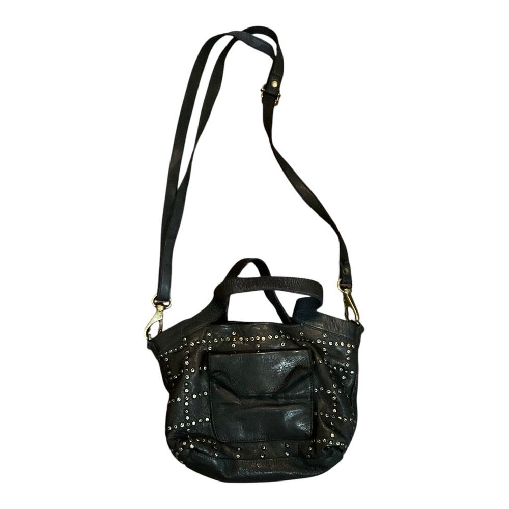 Latico Purse Black Leather studded crossbody mini bag